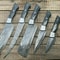 Damascus Steel Chef Knives Handmade Set With Wood Handle 0