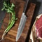 Wood 6PCS Japanese Style Kitchen Damascus Pattern Chef Knives Set 2