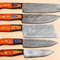 Premium Damascus Steel Kitchen Knife Set Of 5 Sharp Chef Knives 0