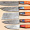 Premium Damascus Steel Kitchen Knife Set Of 5 Sharp Chef Knives 2