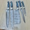 Handmade 5 Pcs Damascus Steel Chef Knife Set With Wood Handles 0