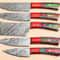 Professional Damascus Steel Chef Knives Set Of 5 With Gift Box 1