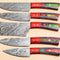 Professional Damascus Steel Chef Knives Set Of 5 With Gift Box 1