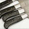 Custom Damascus Steel Chef Knife Set 4Piece Handmade Kitchen Knives 1