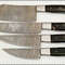 Custom Damascus Steel Chef Knife Set 4Piece Handmade Kitchen Knives 2