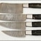 Custom Damascus Steel Chef Knife Set 4Piece Handmade Kitchen Knives 2