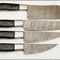 Custom Damascus Steel Chef Knife Set 4Piece Handmade Kitchen Knives 0