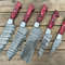 5Piece Handmade Damascus Steel Chef Knife Set Kitchen Knives With Wood Handles 0