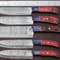 Damascus Kitchen Knife Set 5Piece Chef Knives With Pakka Wood 2