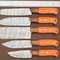 Premium 5Pc Handmade Damascus Steel Chef Knives With Pakka Wood 1