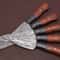 HandForged Damascus Steel Chef Knives Set With Pakka Wood Handles 2