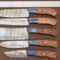 Handmade Damascus Kitchen 5 Chef Knives Set With Rose Wood Handle 2