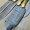 Handmade Damascus Steel Chef Knife Kitchen Set With Wood Handle 1