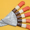 Luxury Handmade Damascus Steel Chef Knife Set 5 Pcs Pakka Handle 1