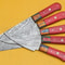 Premium Handmade Damascus Steel Chef Knife Set Of 5 Pakka Wood 2