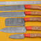 Handmade Damascus 5Piece Chef Knife Kitchen Set With Poplar Wood Handle 1
