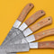 Handmade Damascus Chef Knife Set Of 5 With Popular Wood Handle 2
