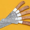 Handmade Damascus Chef Knife Set Of 5 With Popular Wood Handle 3