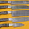 Handmade Damascus Kitchen 5 Chef Knives Set With Pakka Wood Handle 0