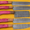 Premium Damascus Steel Kitchen Knife Set Of 5 Pakka Wood Grip 0