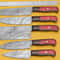 Razor Sharp Handmade Damascus Chef Knives 5Piece Kitchen Set 1