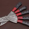 Professional Chef Damascus Steel Knife Set Of 5 Handmade Quality 1