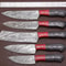 Professional Chef Damascus Steel Knife Set Of 5 Handmade Quality 0