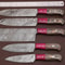 Timeless Craftsmanship Damascus Steel Chef Knife Set With Wooden Handle 1