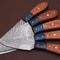 Premium Damascus Steel Knives 5Piece Chef Set For Kitchen Experts 2