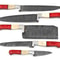 Handmade Damascus Steel Chef Knife Set Professional Kitchen Knives 1