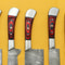 Premium Damascus Chef Knives Set With Pakka Wood Handle 2