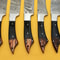 Handmade Damascus Chef Kitchen 5Piece Knife Set With Horn Wood Handle 1