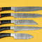 Handmade Damascus Chef Kitchen 5Piece Knife Set With Horn Wood Handle 2