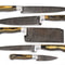 Artisan Handmade Damascus Chef Knife Set Wood Handle Kitchen Knives 1