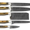 Artisan Handmade Damascus Chef Knife Set Wood Handle Kitchen Knives 0