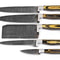 Artisan Handmade Damascus Chef Knife Set Wood Handle Kitchen Knives 2