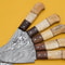 Handmade Damascus Steel 5Piece Kitchen Chef Knife Set With Bone Handle 3