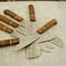 Handmade Damascus Etching Blade 5Piece Chef Knife Kitchen Set 1