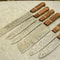 Handmade Damascus Etching Blade 5Piece Chef Knife Kitchen Set 0