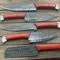 5Piece Handmade Damascus Steel Chef Knife Set Custom Kitchen Knives 2