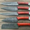 5Piece Handmade Damascus Steel Chef Knife Set Custom Kitchen Knives 1