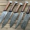 Professional Handmade Damascus Chef Knives Set Of 5 Pieces 0