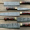 Artisan Handmade Damascus Steel Chef Knife Set With 5 Knives 1