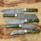 Handmade Damascus Steel Chef Knife Kitchen Set With Resin Handle 1