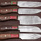 Handmade Damascus Steel Chef Knife Kitchen Set With Rose Wood Handle 0