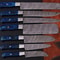 Damascus Handmade 7 Piece Chef Knife Set With Leather Kit 2