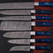 Damascus Handmade 7 Piece Chef Knife Set With Leather Kit 0