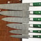 Handmade Damascus Steel 6 Piece Kitchen Chef Knife Set With Wood Handle 1