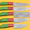 Damascus Steel Chef Knives Set Handmade Kitchen Knives With Pakka Wood 0