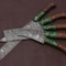 Handmade Damascus Steel Chef Knives Set Kitchen Knife Set With Pakka Wood Handles 2